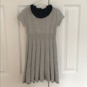 Gymboree girls sweater dress with black fur